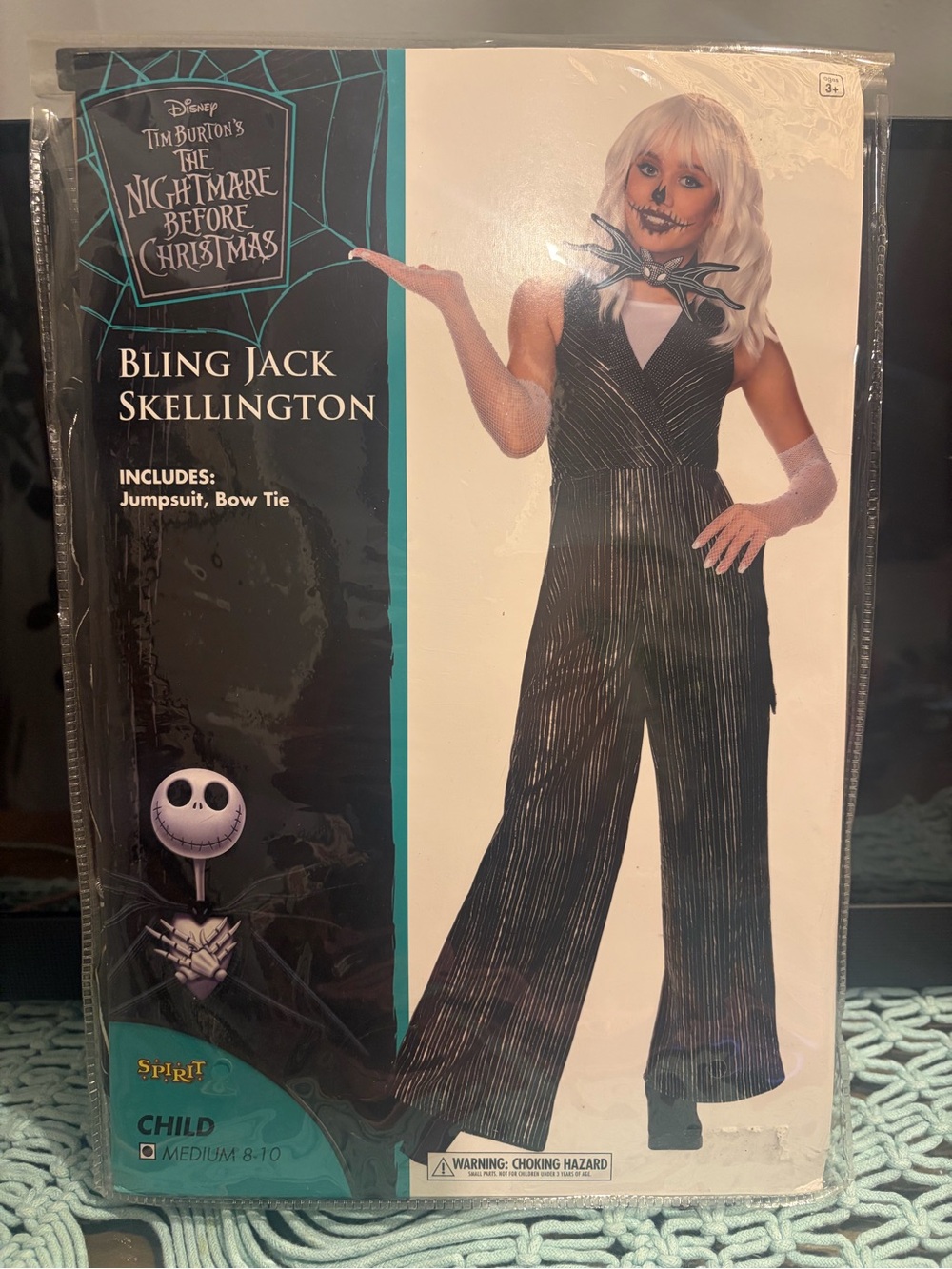 Jack Skellington Bling - spirit Halloween - Halloween Coatume Cosplay - New Med